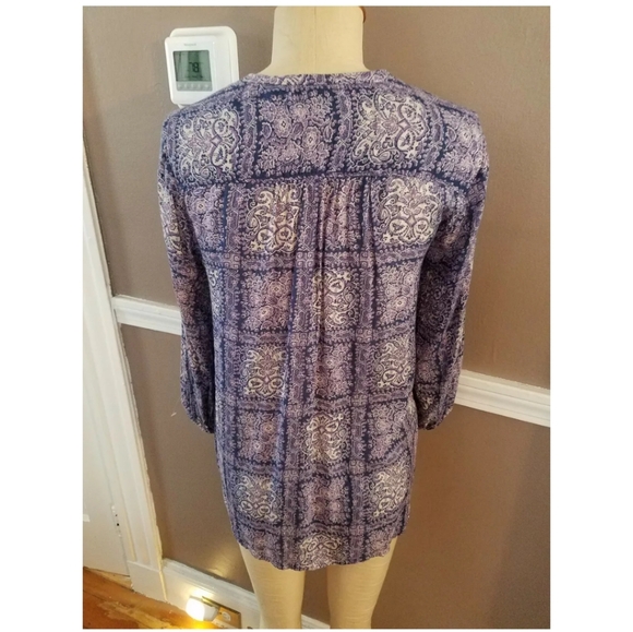 Multicolor Button Down Anthropologie Top By Akemi + Kin. Sz Small - Picture 3 of 4